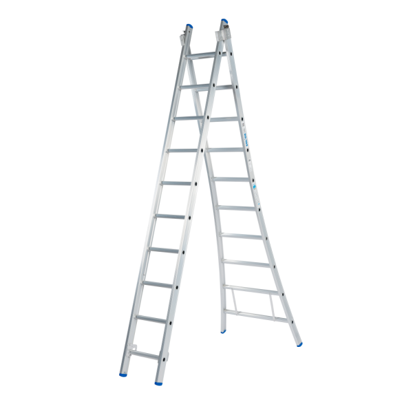 Solide CB10 Reformladder / ladder - 2-delig - 2x10 sporten - open voet - ongecoat