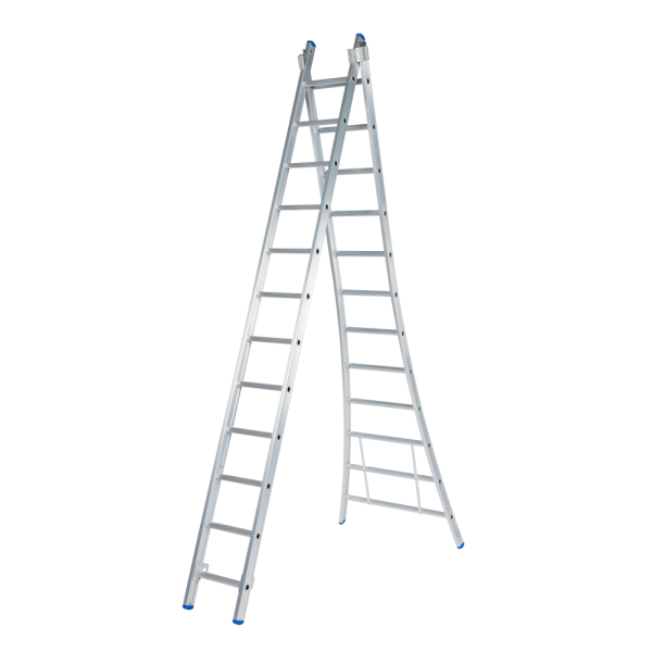Solide CB12 Reformladder / ladder - 2-delig - 2x12 sporten - open voet - ongecoat