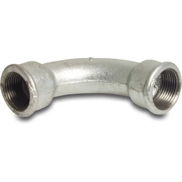 Profec Bocht 90&deg; nr.2 - gietijzer gegalvaniseerd - 25 bar - 2x binnendraad