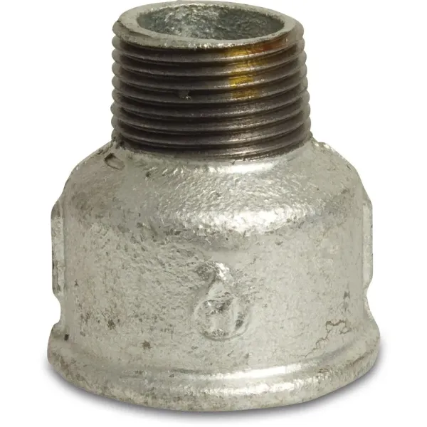 Profec Soknippel verloop nr. 246 - gietijzer gegalvaniseerd - 25 bar - binnendraad x buitendraad