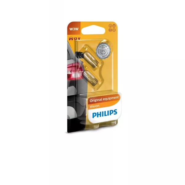 Philips Autolamp 12256B2 Wedgebase 3W T10