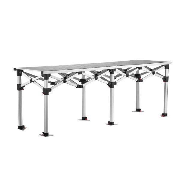 Grizzly GO-WORK tafel 190 cm - aluminium