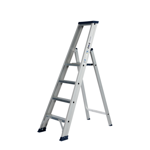 DAS ET4A Hercules ANO Enkele trapladder - 1x4 sporten - geanodiseerd aluminium