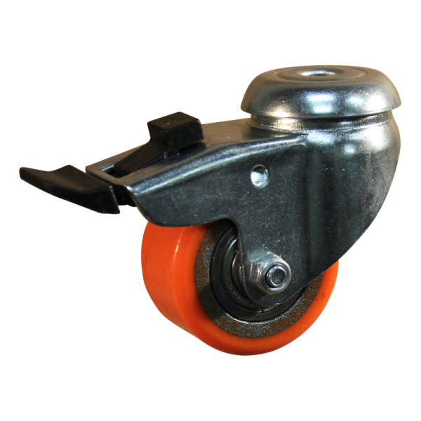Novio serie 28-23 Zwenkwiel geremd met boutgat bevestiging - Ø50 mm - kogellager - PU/TPU - 228.056.230.625
