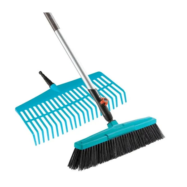 Gardena 3081-20 Combisystem straatbezem en gazonhark met steel