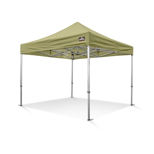 Grizzly GO-WORK40 Easy-up doorwerktent / partytent - 3x3 meter - aluminium frame - zand doek