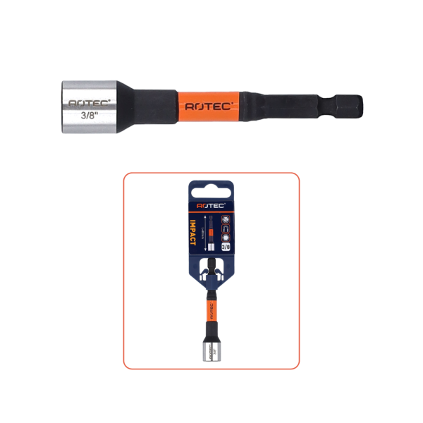 Rotec IMPACT Dopsleutel SW 10x80 mm - magnetisch - 821.00101