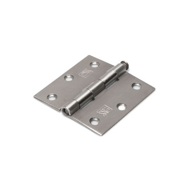 Dulimex Scharnier met losse pen - 76x76 mm - rechte hoeken - RVS geborsteld - H361-76763003