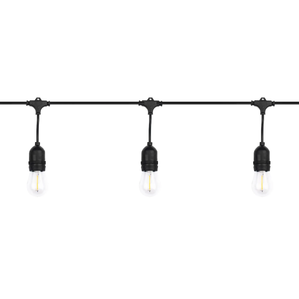 Grizzly Prikkabel met 5 filamentlampen - 5 meter - E27 - warmwit - GOWPRIK5