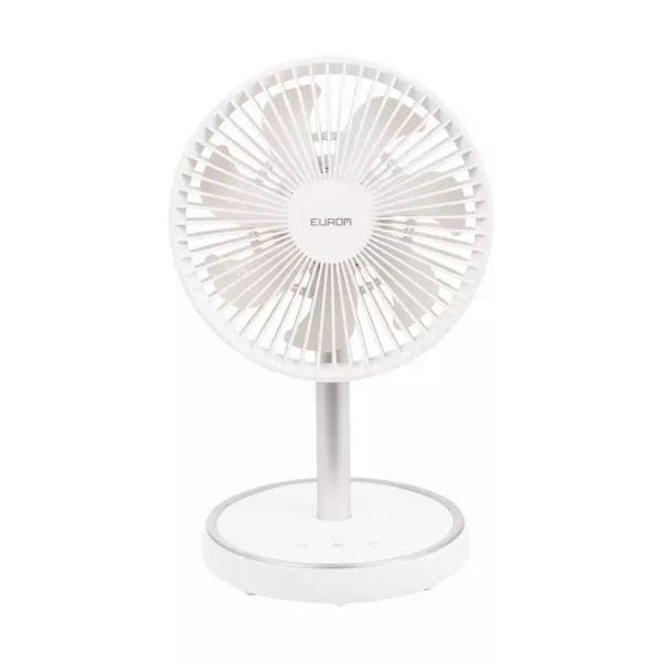 Eurom Vento Cordless Telescopic fan Ventilator Wit - 10 Watt - 384635