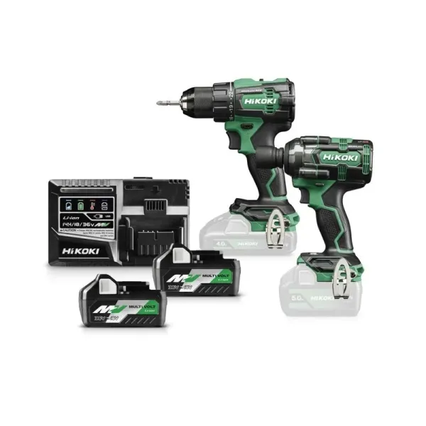 Hikoki KC18DEWJZ Combopack DS18DE + WR18DH - 2 x MV accu's - HSC III