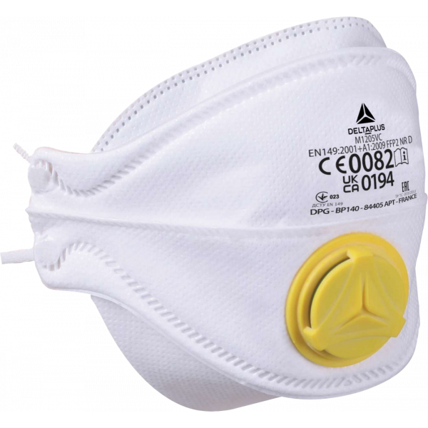 Delta Plus M1205V Halfgelaatsmasker - stofmasker met uitademventiel - FFP2 - 10 stuks - M1205VC