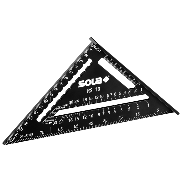 Sola RS 18 meetdriehoek / winkelhaak - metrisch - 180 mm - 56160101