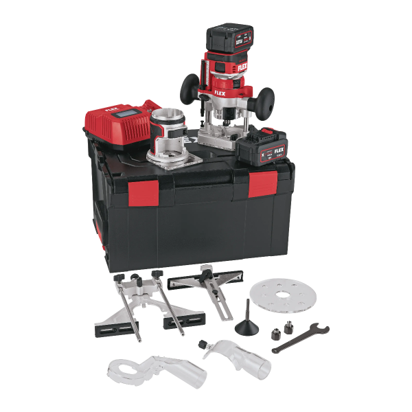 Flex CER 18.0-EC/5.0 Set Accu Kanten- en bovenfrees - 2x 18V, 5.0 Ah accu - L-BOXX&reg; - 531636