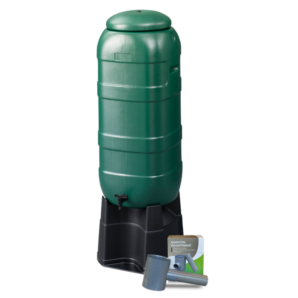 Harcostar ACTIE Mini rainsaver regenton + voet en vulautomaat - 100 liter - groen