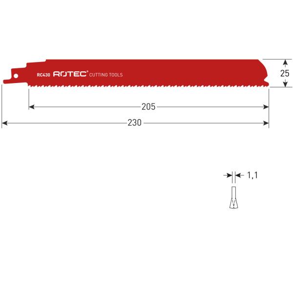 Rotec Reciprozaagblad RC430 - 525.0430