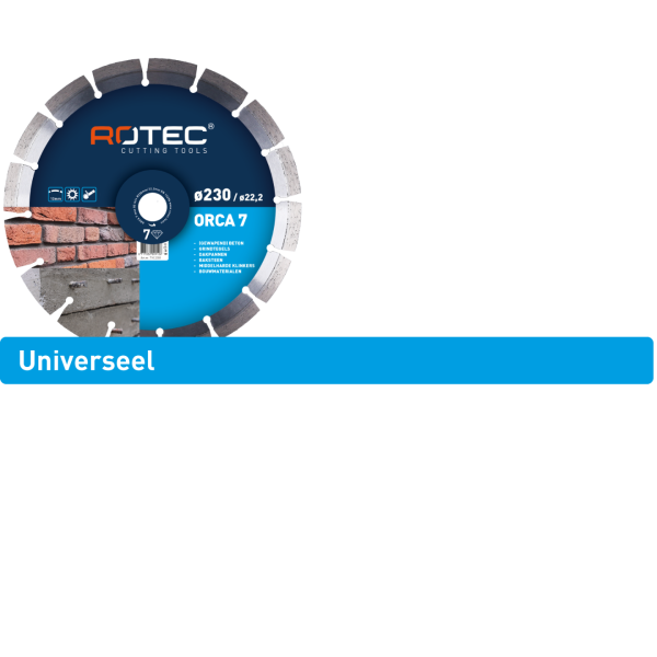 Rotec ORCA 7 Diamantzaagblad - &Oslash;140x22,2 mm - 710.1403