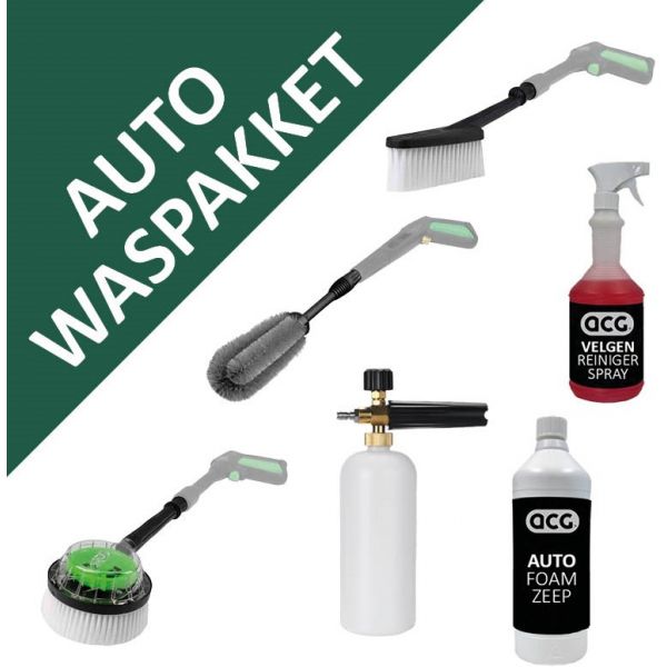 ACG Voordeel Auto waspakket voor ACG 2100/165-COMFORT hogedrukreiniger - 6-delig