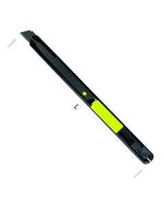 Metrica Black Afbreekmes met metalen body met clip - 9 mm - SK2 - 09066