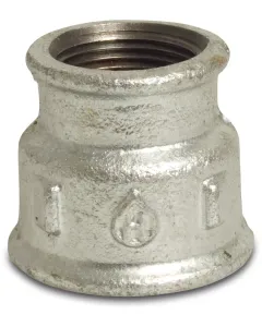 Profec Verloopsok nr.240 - gietijzer gegalvaniseerd - 25 bar - binnendraad x binnendraad