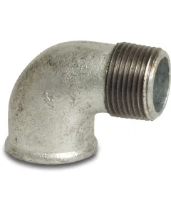 Profec Knie 90° nr.92 - gietijzer gegalvaniseerd - 25 bar - binnendraad x buitendraad