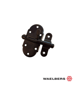 Waelbers Veergrendel 40x75 mm - zwart - staal - 102207.05