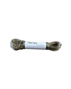 Betra Waslijndraad met stalen kern - 20 meter - Ø2,8 mm - transparant/grijs - 115009V