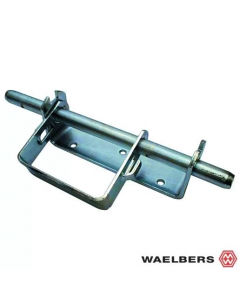 Waelbers Varkenshokgrendel met busje - grijs - staal - 1213.05