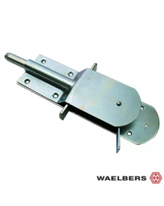 Waelbers Varkenshokgrendel met sluitplaat - blauw gepassiveerd - staal - 1221EAN.05