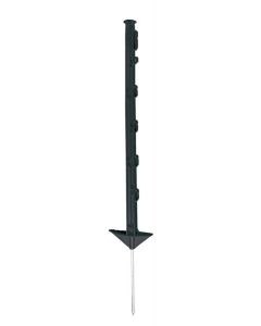 Koltec Afrastering paal - 75 cm - kunststof zwart - 10 stuks - 162-80341-10