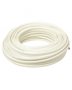 Hevu Tools Snoer afgeplat - 2 x 0,75 mm² - 20 meter - H03VVH2-F - wit