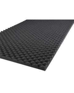 Mac Lean Geluidsisolatie noppenschuimplaat - 25 mm - 2x 100x50 cm (1 m²) - zwart - 1700100