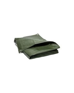 Cover PE dekzeil 1300 - 10x15 meter - standaard 140 gr/m² - olijfgroen