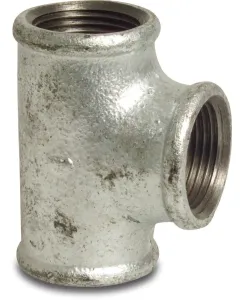 Profec T-stuk 90° nr. 130 - gietijzer gegalvaniseerd - 25 bar - 3x binnendraad