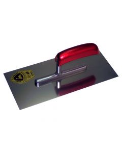 Schwan 204510 Plakspaan met gebogen handvat - RVS - houten handvat - 280x130 mm
