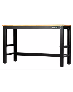 Bunker Werkbank in hoogte verstelbaar - houten werkblad - 155 cm - 28089
