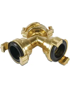 Profec Geka 3-weg verdeelstuk - messing