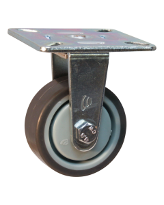 Novio serie 68-60 Bokwiel met plaatbevestiging - Ø50 mm - kogellager - rubber/TPE - 568.506.606.000