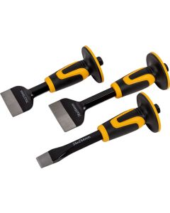 Roughneck 31-970 Voeg- en koudbeitelset met handbeschermer - 3-delig