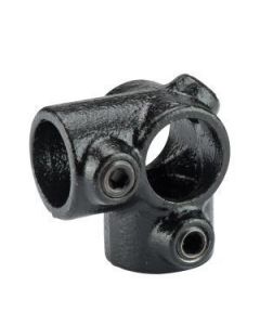 Mac Lean Koppelstuk hoek / kruis Ø42 mm - staal gegalvaniseerd zwart - 3400504