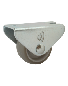 Novio serie 68-52 Bokwiel met plaatbevestiging - Ø25 mm - glijlager - rubber/TPE- 568.251.526.000