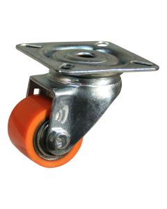 Novio serie 28-32 Zwenkwiel met plaatbevestiging - Ø35 mm - kogellager - PU/TPE - 228.036.236.025