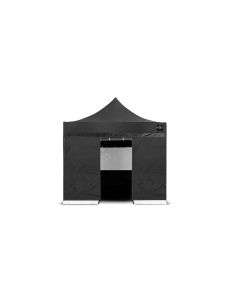 Grizzly GO-WORK Doorwerktent zijwand met ingang - 3 meter - zwart - GOWZ3IZ