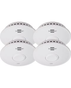 Brennenstuhl RM L 3101 rookmelder set - 4 stuks - 85dB - netwerkbaar - 1290210004