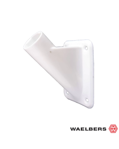 Waelbers Vlaggenstokhouder - wit - kunststof - 418919.01