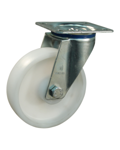 Novio serie 34-15 Zwenkwiel met plaatbevestiging - Ø125 mm - rollager - kunststof - 234.122.156.035