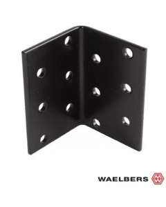 Waelbers Verbindingshoek 80x80x80 mm - staal - zwart - 448477.11