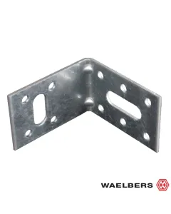 Waelbers Hoekanker met ril - 40x60x60 mm - staal verzinkt - 481424.24