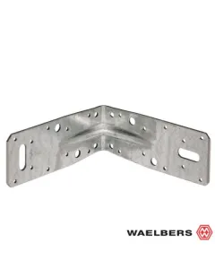 Waelbers Hoekanker met ril - 125x125x45x2,5 mm - staal verzinkt - 4914EAN.11