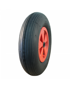 NaRubb Kruiwagenwiel luchtband - 4.80/4.00-8 - 2.50A-8 - rollager - asgat Ø20 mm - NL88 mm - kunststof velg